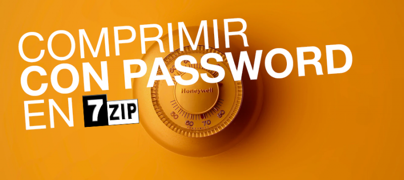 comprimir con password en 7zip